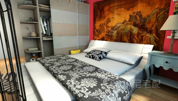 90.78㎡/三室一廳兩衛/混搭